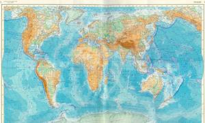 Электронная физическая карта мира